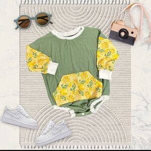 Lemon romper - hand made by me